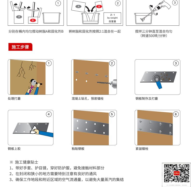 包钢绵竹粘钢加固施工过程